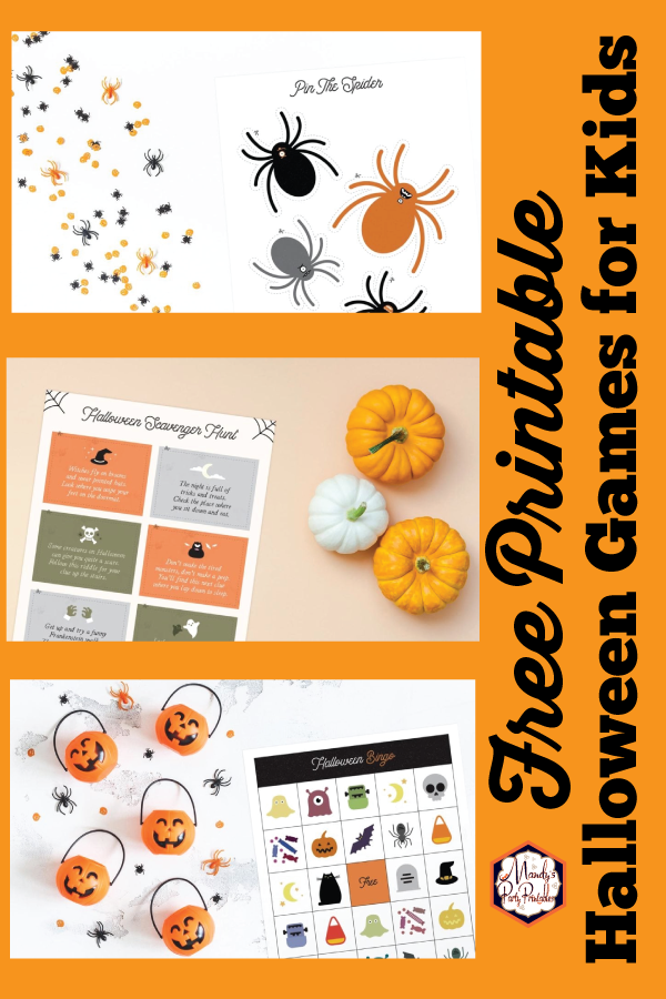 Free Printable Halloween Games for Kids and Adults | Mandy's Party Printables