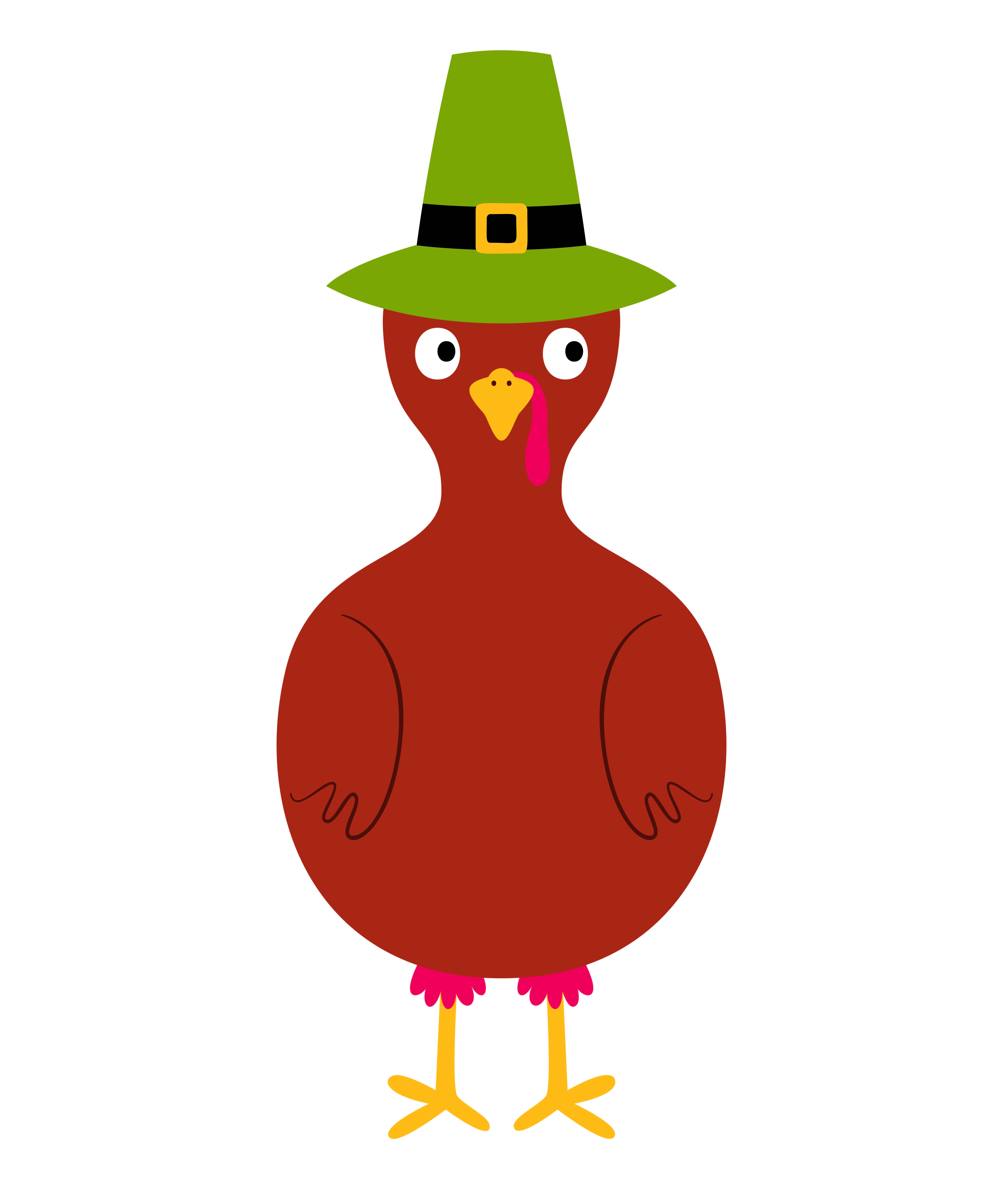 Thankful Turkey Free Printable with Feathers