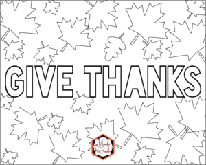 Thanksgiving Coloring Pages Free Printable - Mandy's Party Printables