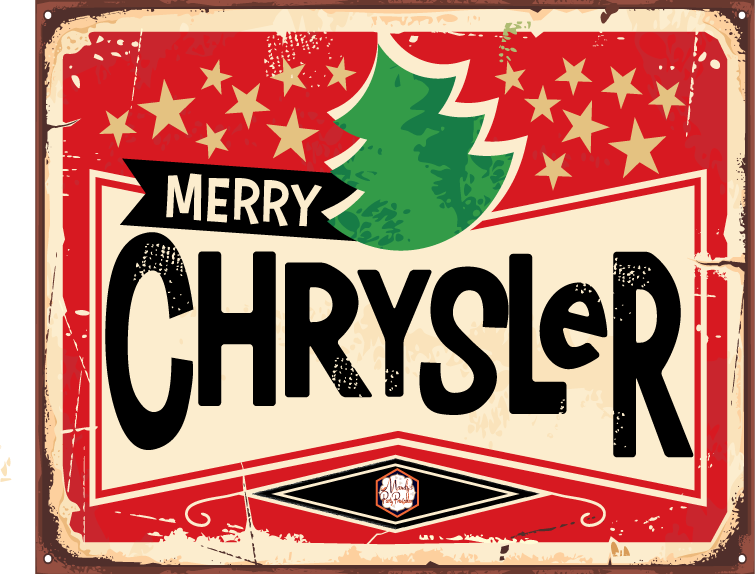 Merry Chrysler Vine Sign | Mandy's Party Printables