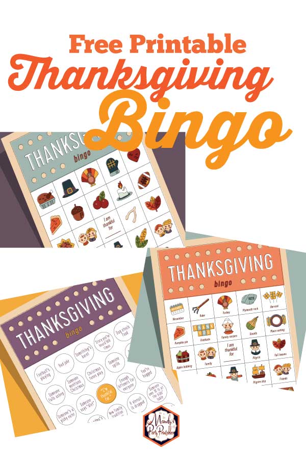 BINGO! Thanksgiving Edition | Mandy's Party Printables