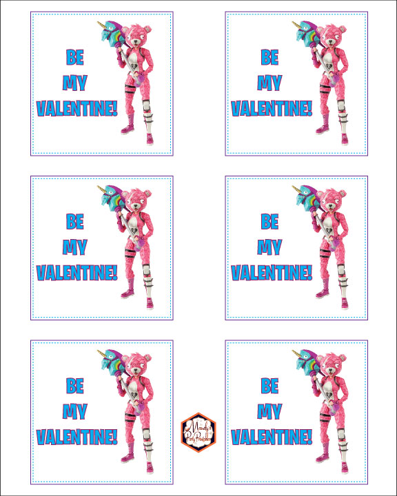 free printable fortnite valentines card - fortnite llama printable template