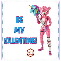 Be My Valentine Free Printable Fortnite Valentine Cards | Mandy's Party Printables