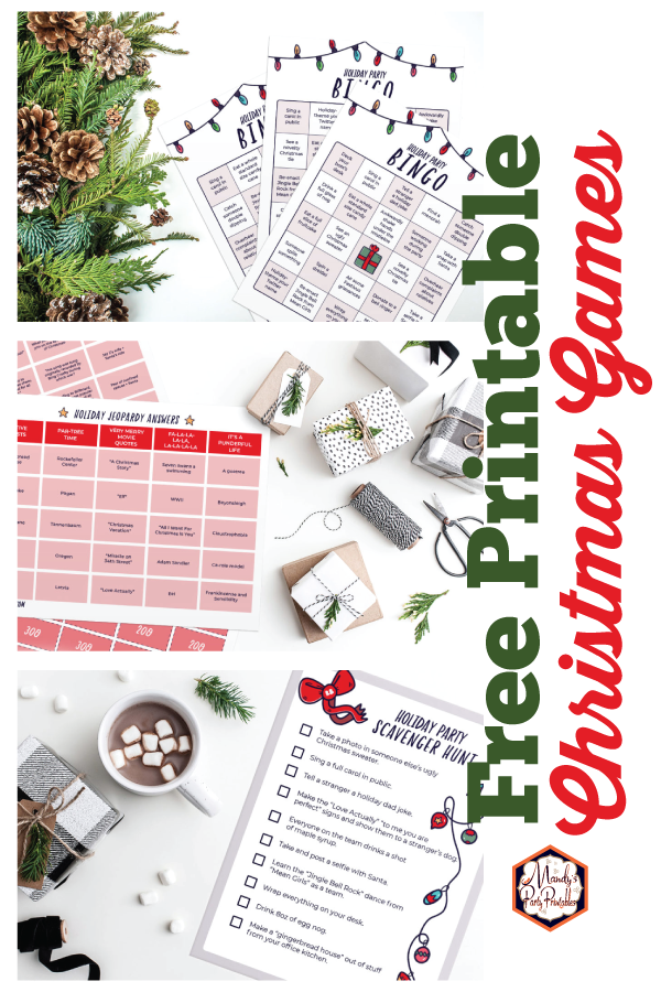 Free Printable Christmas Games | Mandy's Party Printables