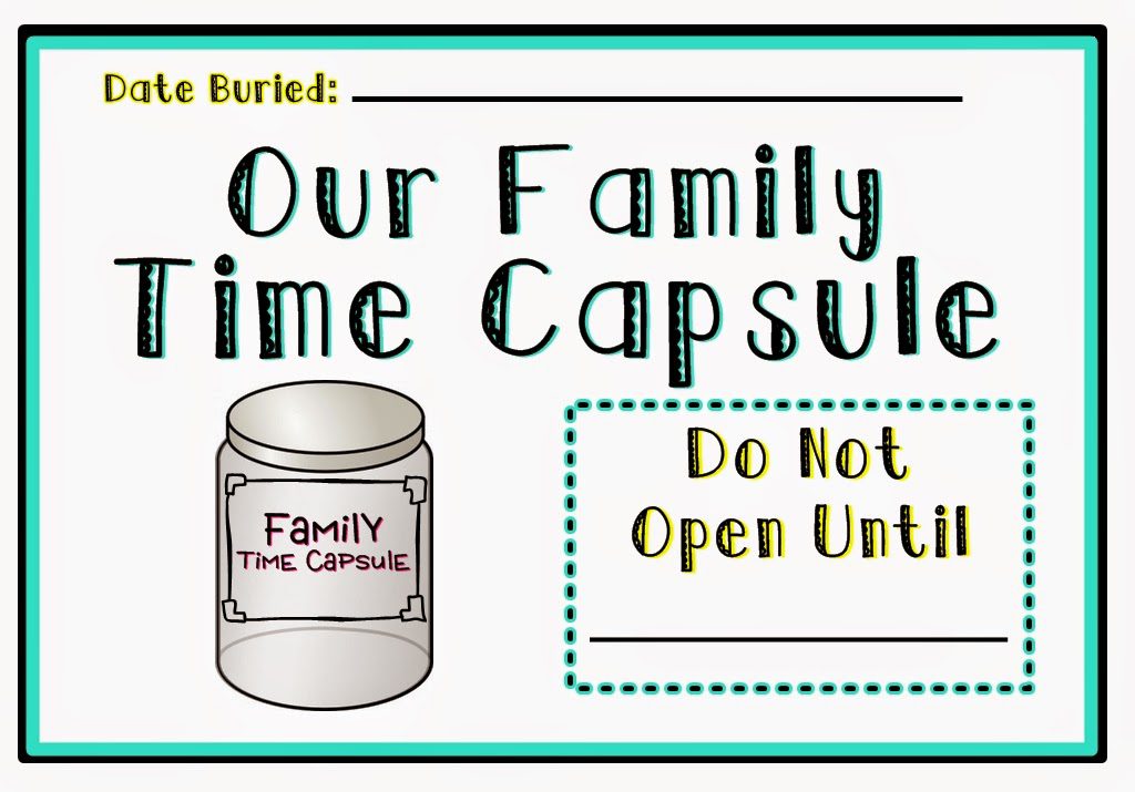 Family Time Capsule Free Printable | New Year's Eve | Mandy's Party Printables