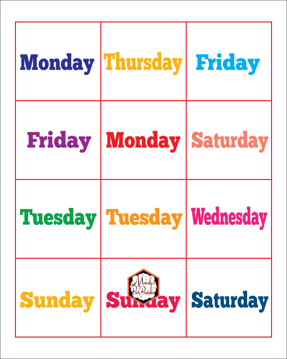 Find a Star VIPKID Secondary Reward System | Days of the Week | Mandy's Party Printables