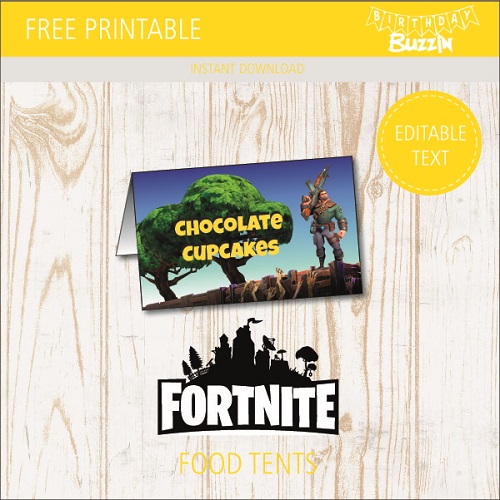 MORE free Fortnite party printables from Mandy's Party Printables