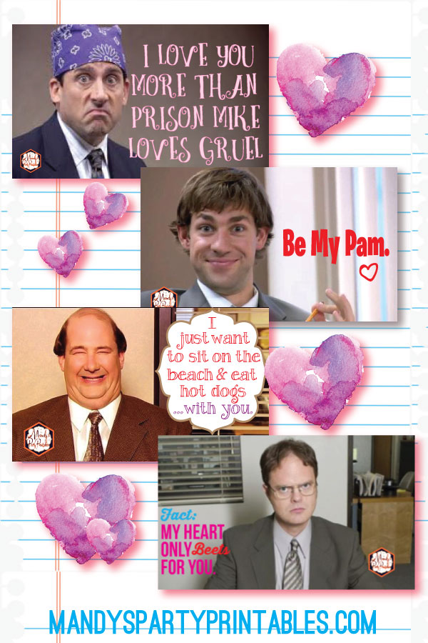 The Office Valentine Ideas | Mandy's Party Printables