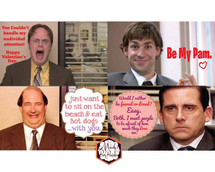 The Office Valentine Cards | Mandy's Party Printbles