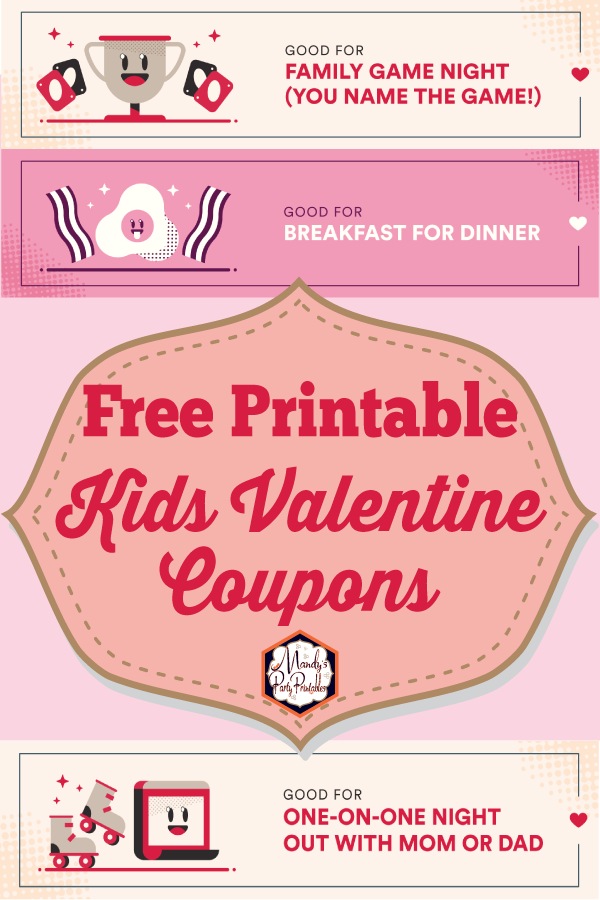 Printable Free Love Coupons for Valentine's Day | Mandy's Party Printables