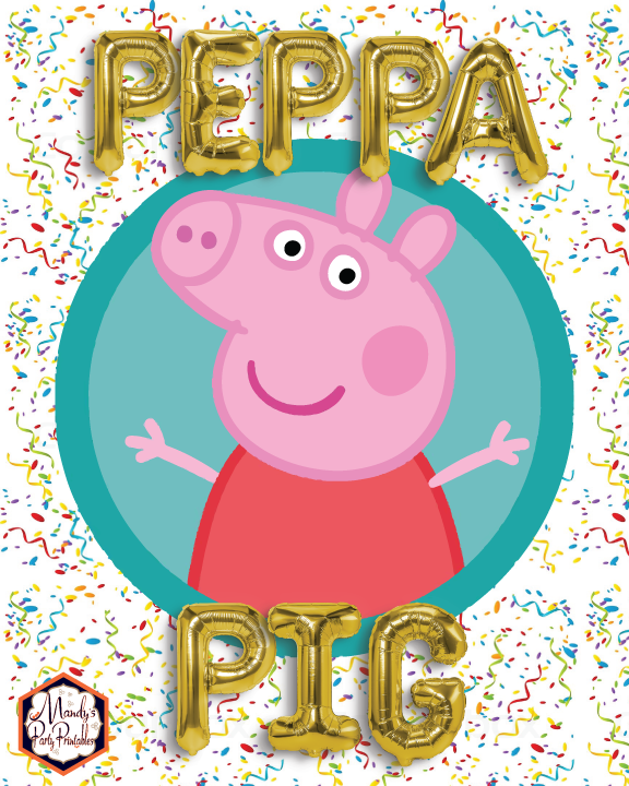 Free Printable Peppa Pig Classroom Sign | Mandy's Party Printables