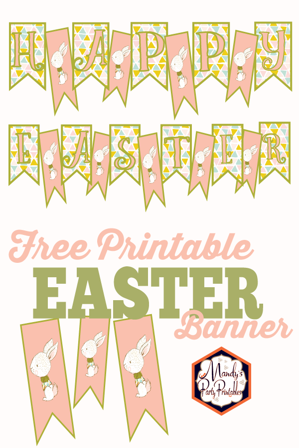Free Printable Easter Banner | Mandy's Party Printables
