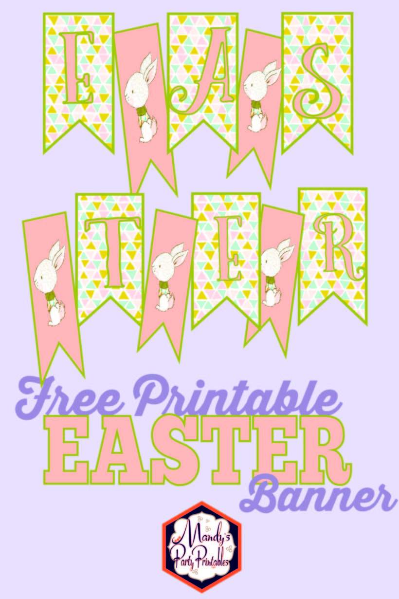 Free Printable Easter Banner - Mandy's Party Printables