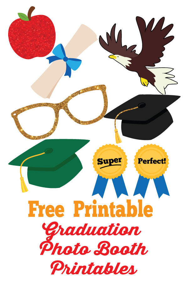 Graduation Photobooth Free Printables | Mandy's Party Printables