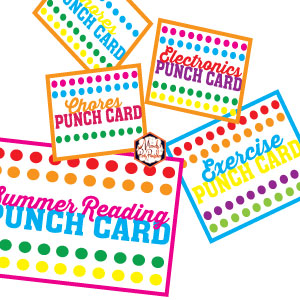 Printable Punch Cards for Kids