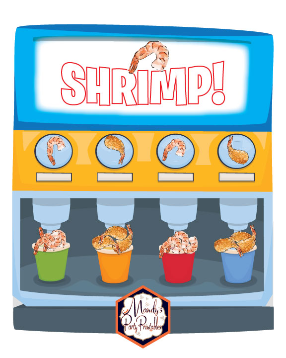 Shrimp Machine | Mandy's Party Printables