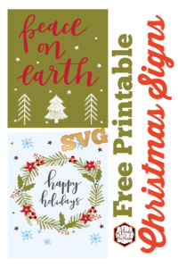 Free SVG Christmas Sign Files | Mandy's Party Printables