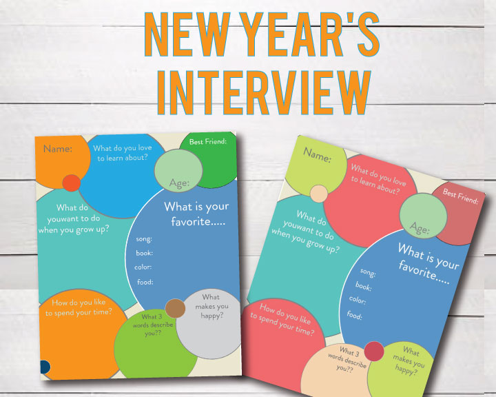 New Year's Interview Printable Questions from Mandy's Party Printables