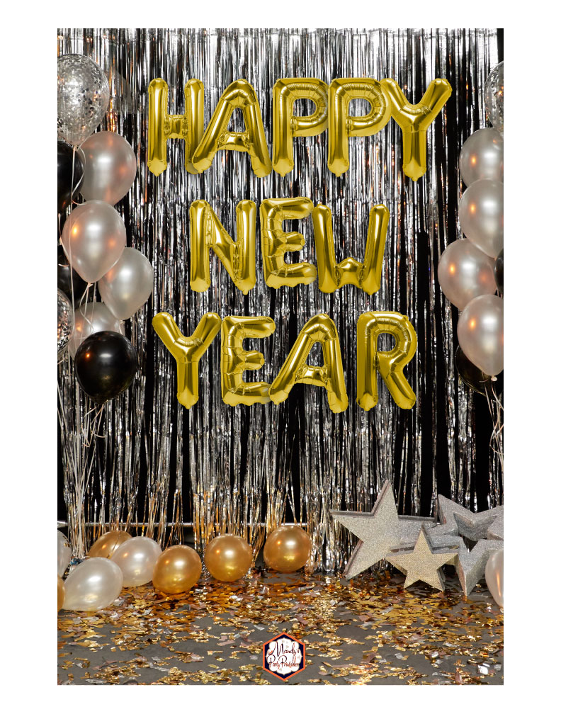 Happy New Year Photobooth Background | Mandy's Party Printables