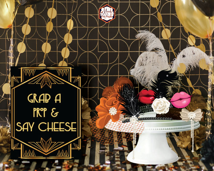 Roaring 20's New Years Party Photobooth Printables | MPP