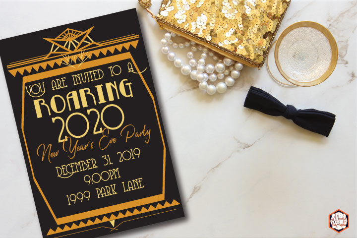 Set Of 6 Printable Party Signs For Great Gatsby Or Roaring 20's