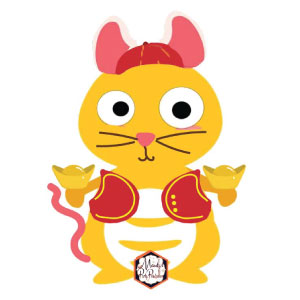 Dress Dino: Year of the Rat | Mandy's Party Printables