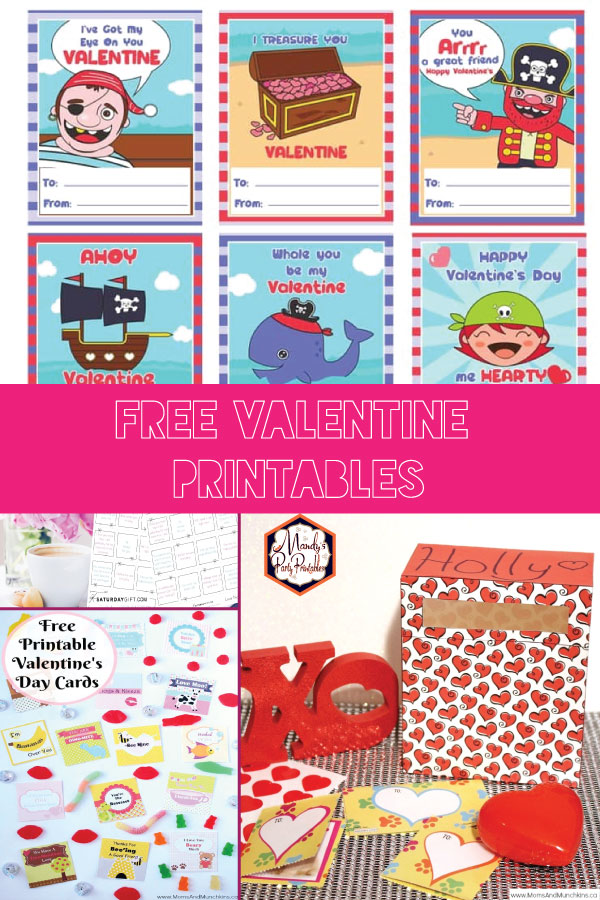 Get your Valentine printables for FREE here at Mandy's Party Printables 