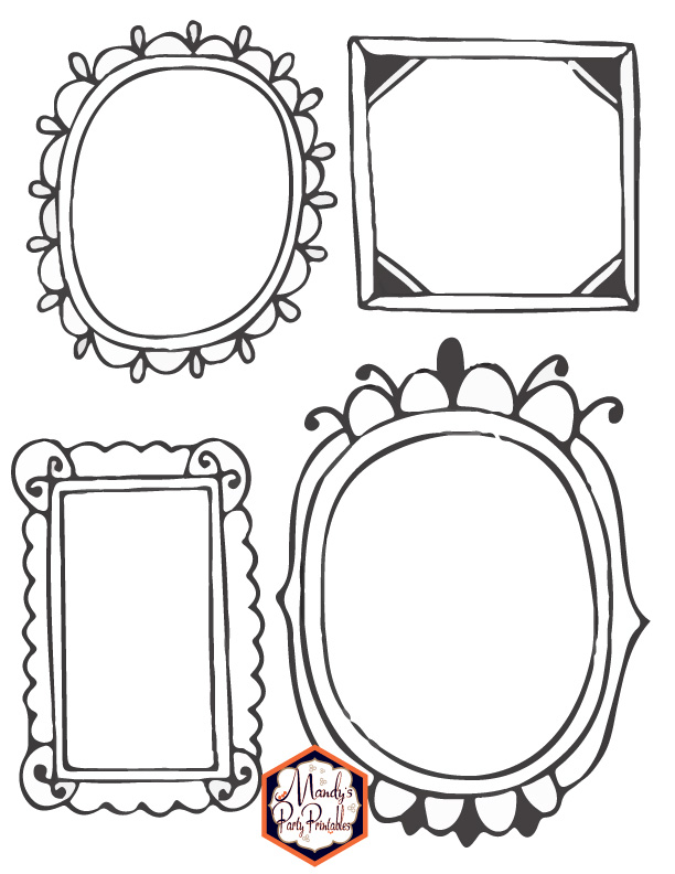 Free Printable Frame Drawing Prompt | Mandy's Party Printables