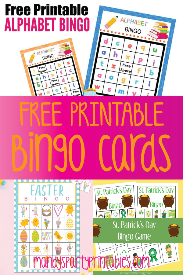 Free Printable Bingo Cards - Mandy's Party Printables