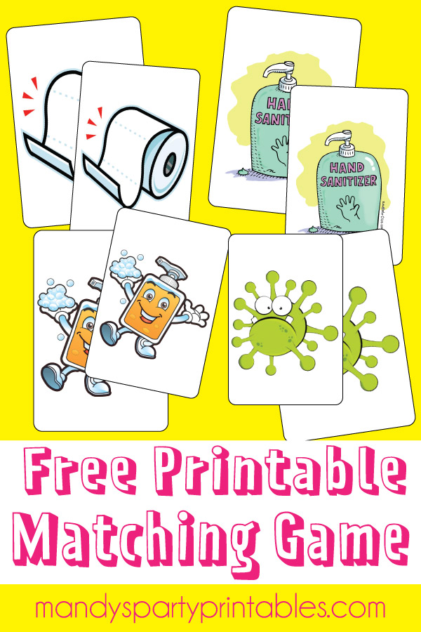 Free Printable "Sick" Matching Game | Mandy's Party Printables