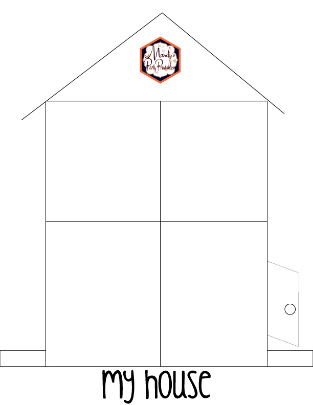 My House Drawing Prompt via Mandy's Party Printables